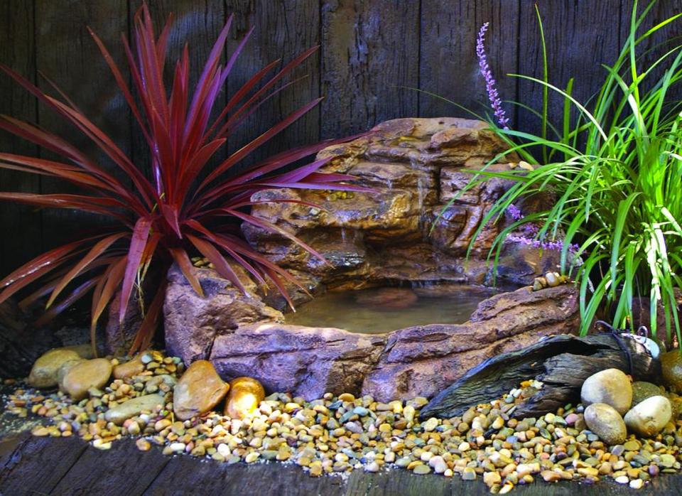 Small Waterfall Pond - 008 (Self-contained unit) - Grey