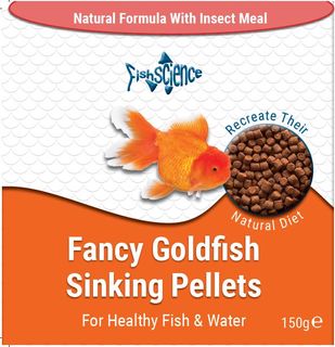 Fancy Goldfish Sinking Pellets with insect meal